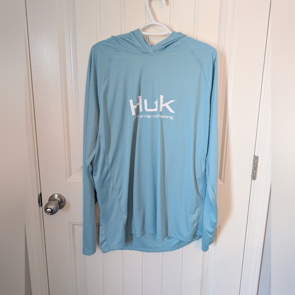 HUK Mens SPF Rash Guard XL